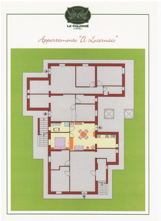 Agriturismo Le Colombe Асизи Стая снимка